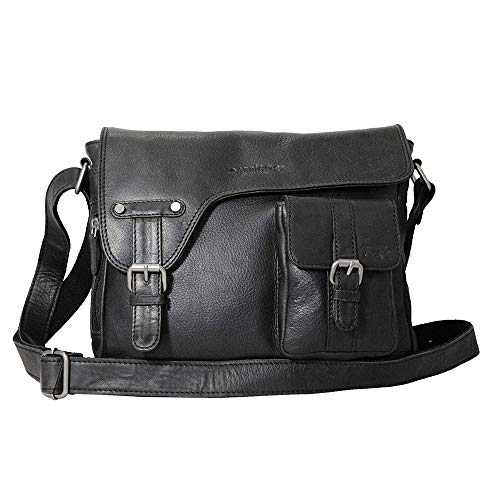 Arrigo Unisex-Erwachsene Messenger Bag Kuriertasche Schwarz (Zwart) von Arrigo