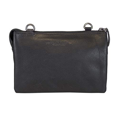 Arrigo Schultertasche Leder für Damen - Handtasche Klein Crossbody - Minitasche - Umhängetasche - Festivaltasche - 21x14x7 cm von Arrigo