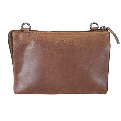 Arrigo Schultertasche Leder für Damen - Handtasche Klein Crossbody - Minitasche - Umhängetasche - Festivaltasche - 21x14x7 cm von Arrigo