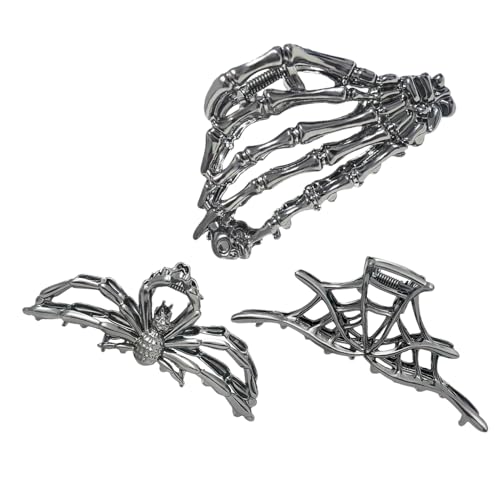 Arroopu Halloween Feststecker - Tragbarer Haarspangen Clips,3 Stück Halloween Haarspangen Für Damen Jugendliche Unterwegs Fitness Tanzen Veranstaltungen von Arroopu
