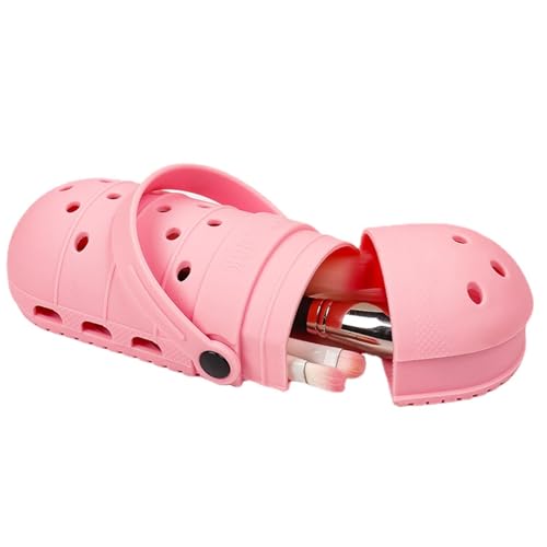 Arroopu Make -up -Bürstenkoffer, Reise -Make -up -Bürstenhalter - Lochschuhform tragbares weiches, Elegantes süßes Pinsel Organizer,wasserdichte kosmetische Make -up -Beutel für Zuhause von Arroopu