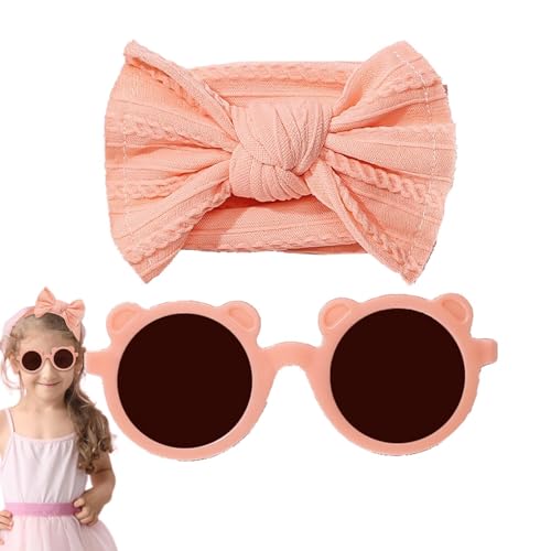 Arrovarp Baby-Stirnbänder mit Schleifen,Stirnband-Schleifen für Baby-Mädchen - Stirnbänder und Sonnenbrillen für Neugeborene | Baby-Nylon-Stirnbänder und Sonnenbrillen, elastische Haarbänder mit von Arrovarp