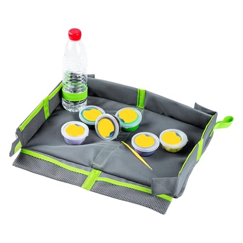 Arrovarp Kinder-Reisetablett, Autositz-Tablett für Kinderreisen - Faltbares Reisetablett für Kinder und Erwachsene | Reisetablett für Kinderautositze, Flugzeug-Must-Haves für Kinder, Kinderautositze von Arrovarp