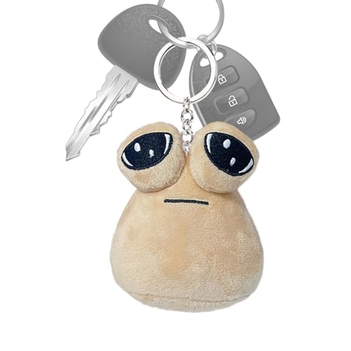 Arrovarp Schlüsselanhänger Kinder | Alien P-ou Plush Keychain Plüschspielzeug, P-ou Plüsch Spielzeug Für Geschenk, Cartoon Stofftier Für Haus Dekoration, Kindergeschenk | Mini Alien Plüschanhänger von Arrovarp