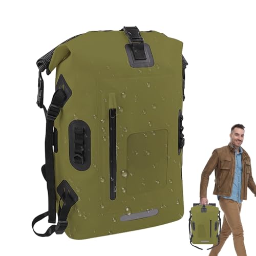 Arrovarp Wasserdichter Rucksack für Rafting, wasserdichter Trockensack | 30L wasserdichter Trockenrucksack für Damen - PVC-Rucksack zur Trocken- und Nasstrennung für das Training. Leichter von Arrovarp