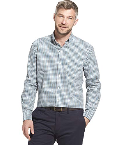 Arrow 1851 Herren Hamilton Poplins Langärmeliges Knopfleiste Hemd mit Button-Down-Kragen, Storm Blue, XX-Large von Arrow