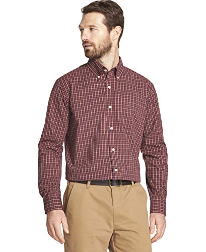 Arrow 1851 Herren Hamilton Poplins Langärmeliges Knopfleiste Hemd mit Button-Down-Kragen, Hafen gelbbraun, Groß von Arrow