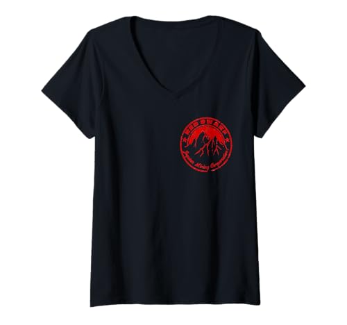 Damen Roter Zwerg Jupiter Mining Pocket Position T-Shirt mit V-Ausschnitt Damen Roter Zwerg Jupiter Mining Pocket Position T-Shirt mit V-Ausschnitt von Arrowroot Tees