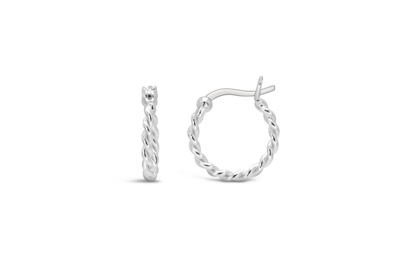 Ars-Argenti Paar Creolen Ohrringe Damen echt 925 Sterling Silber inkl. Geschenkbox (inkl. Schmuckbox), 925 Sterling Silber, Hypoallergen, Wasserfest, Nickelfrei von Ars-Argenti