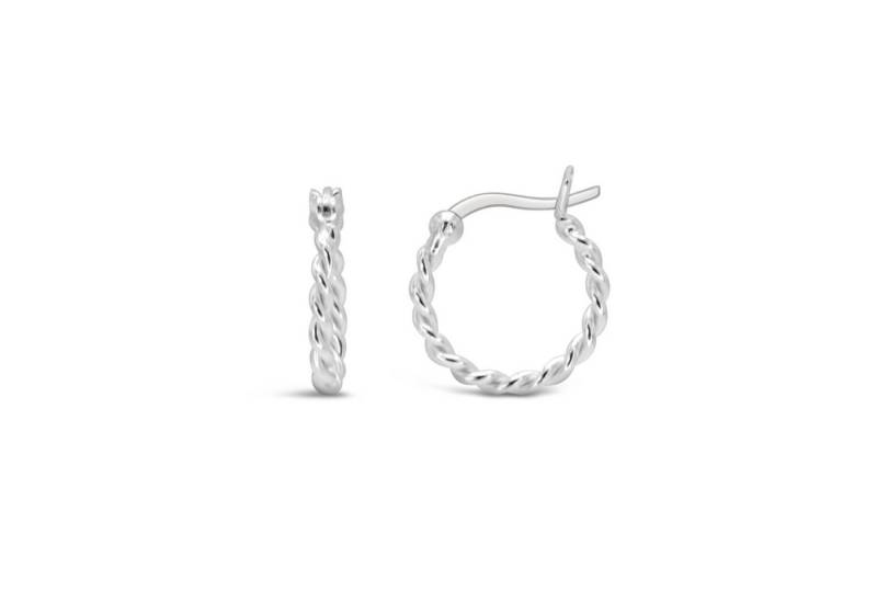 Ars-Argenti Paar Creolen Ohrringe Damen echt 925 Sterling Silber inkl. Geschenkbox (inkl. Schmuckbox), 925 Sterling Silber, Hypoallergen, Wasserfest, Nickelfrei von Ars-Argenti