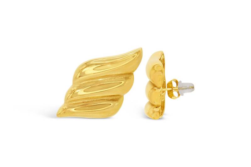 Ars-Argenti Paar Ohrhänger Exklusive Statement Ohrringe doppelt vergoldet 18K - hypoallergen (inkl. Schmuckbox), Ohrringe Statement Gold 925 Sterling Silber Goldschmuck Hypoallergen von Ars-Argenti