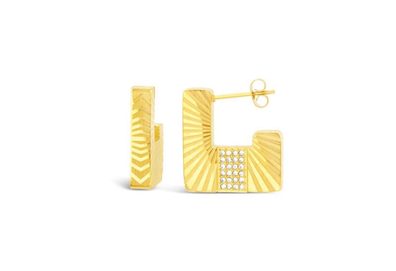 Ars-Argenti Paar Ohrhänger Exklusive Statement Ohrringe doppelt vergoldet 18K - hypoallergen (inkl. Schmuckbox), Ohrringe Statement Gold 925 Sterling Silber Goldschmuck Hypoallergen von Ars-Argenti
