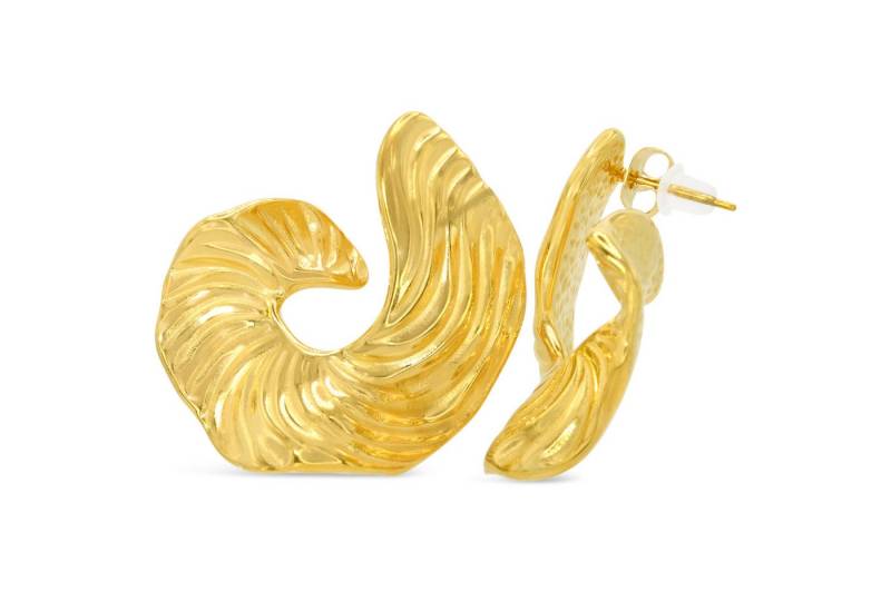 Ars-Argenti Paar Ohrhänger Exklusive Statement Ohrringe doppelt vergoldet 18K - hypoallergen (inkl. Schmuckbox), Ohrringe Statement Gold 925 Sterling Silber Goldschmuck Hypoallergen von Ars-Argenti