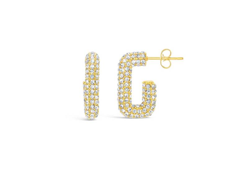 Ars-Argenti Paar Ohrhänger Exklusive Statement Ohrringe doppelt vergoldet 18K - hypoallergen (inkl. Schmuckbox), Ohrringe Statement Gold 925 Sterling Silber Goldschmuck Hypoallergen von Ars-Argenti