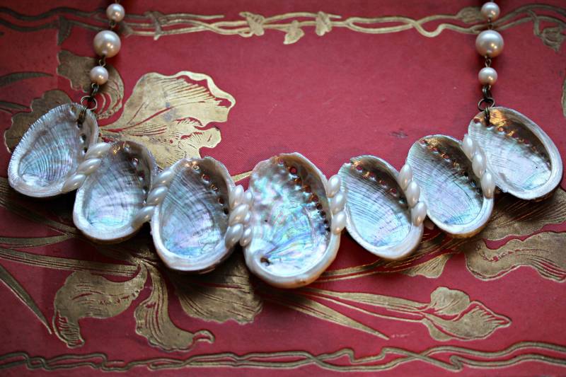 Prächtiges Meerohr Abalone Collier Halskette Fantasy Mermaid ~Siren's Call V~ von ArsInsomnia