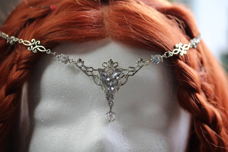 Silber Fantasy Stirnschmuck Diadem Tiara Elfe Fee Arwen ~Elben Princess~ von ArsInsomnia