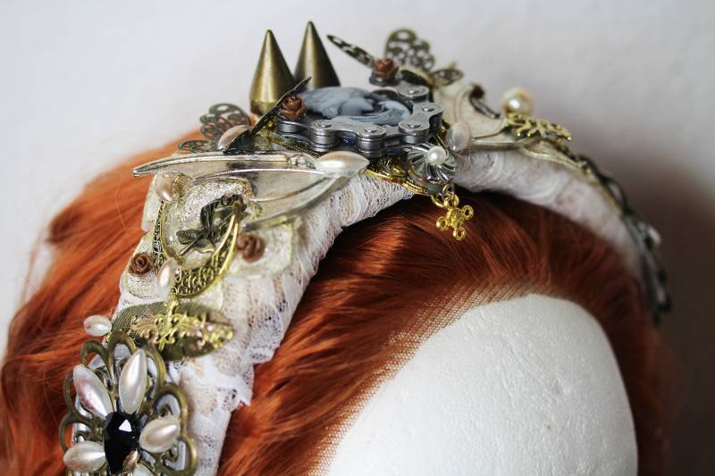 Unikat Detailliertes Headpiece Kopfschmuck Haarreif Mit Unzähligen Details ~steampunk Sphere Vi~ Unikat Detailliertes Headpiece Kopfschmuck Haarreif Mit Unzähligen Details ~steampunk Sphere Vi~ von ArsInsomnia