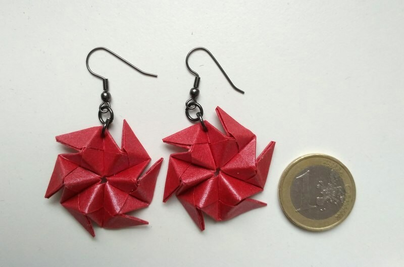 Origami Ohrringe Endlos Sonobas Origami Ohrringe Endlos Sonobas von ArsOrigami
