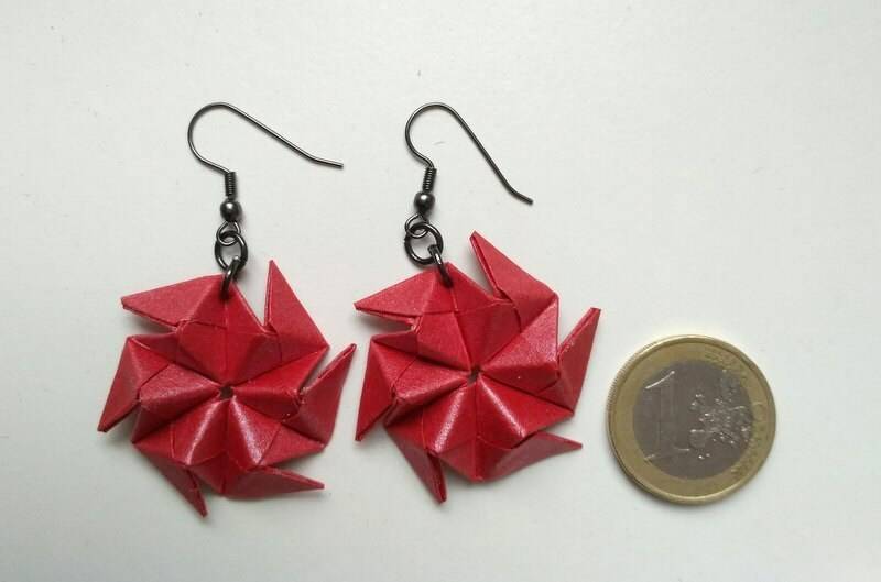 Origami Ohrringe Endlos Sonobas Origami Ohrringe Endlos Sonobas von ArsOrigami