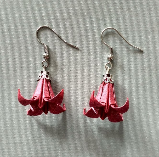 Origami Ohrringe Lilien Origami Ohrringe Lilien von ArsOrigami