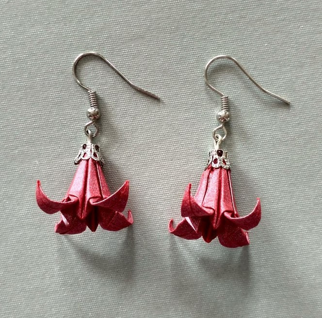 Origami Ohrringe Lilien Origami Ohrringe Lilien von ArsOrigami