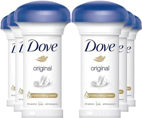 Dove Anti-Transpirant Deodorant Creme Bundle – Damen Deodorant Stick 24h Feuchtigkeitsspendend (6er-Pack) von HUHIK