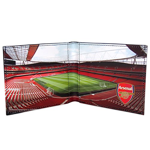Arsenal FC - Geldbörse mit geprägtem Vereinswappen - Offizielles Merchandise - Schwarz - Mehrfarbig - 11 x 9,5 cm von Arsenal F.C.