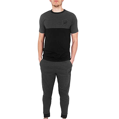 Arsenal FC - Herren Premium-Schlafanzug mit Langer Hose - Offizielles Merchandise - Geschenk für Fußballfans - Grau - L von Arsenal F.C.