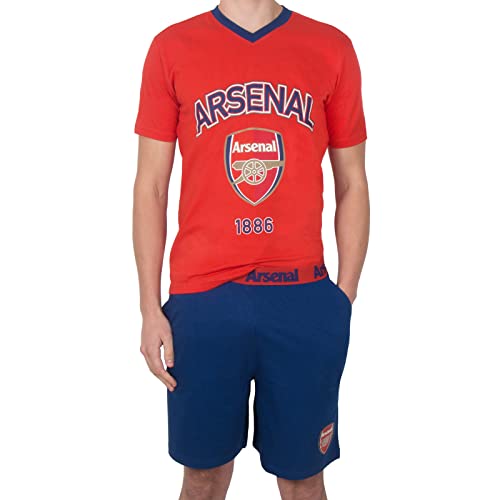 Arsenal FC - Herren Schlafanzug-Shorty - Offizielles Merchandise - Rot mit Wappen - L von Arsenal FC