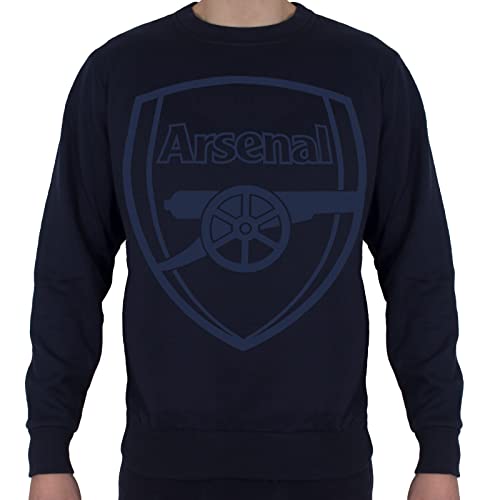 Arsenal FC - Herren Sweatshirt mit Vereinswappen - Offizielles Merchandise - Geschenk für Fußballfans - Blau - L von Arsenal FC