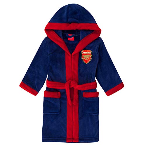 Arsenal FC - Jungen Fleece-Bademantel mit Kapuze - Offizielles Merchandise - Geschenk für Fußballfans - Blau - 11-12 Jahre von Arsenal FC