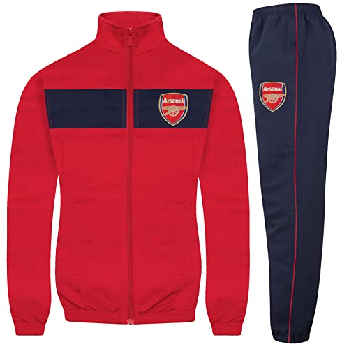 Arsenal FC - Jungen Trainingsanzug - Jacke & Hose - Offizielles Merchandise - Geschenk für Fußballfans - Rot - 10-11 Jahre von Arsenal FC