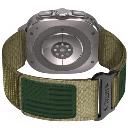USA Ultra-Klettband, kompatibel mit Samsung Galaxy Watch Ultra-Band 47 mm, robustes, langlebiges Nylonband, nahtlose Passform, keine Lücken, Design für Galaxy Watch 7 Ultra 47 mm 2024, für Herren und USA Ultra-Klettband, kompatibel mit Samsung Galaxy Watch Ultra-Band 47 mm, robustes, langlebiges Nylonband, nahtlose Passform, keine Lücken, Design für Galaxy Watch 7 Ultra 47 mm 2024, für Herren und von Arsfit