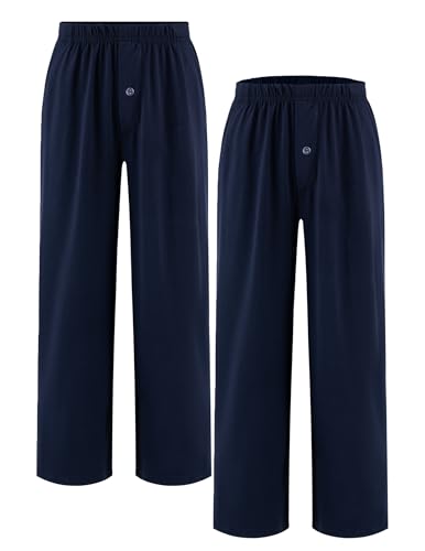 Arshiner Jungen 2er-Pack Schlafanzughose Weich Bequeme Pyjamahose Knopfleiste Lang Einfarbig Freizeithos Elastische Taille Mit 2 Taschen Schlafhose für Kinder 14-15 Jahre Arshiner Jungen 2er-Pack Schlafanzughose Weich Bequeme Pyjamahose Knopfleiste Lang Einfarbig Freizeithos Elastische Taille Mit 2 Taschen Schlafhose für Kinder 14-15 Jahre von Arshiner