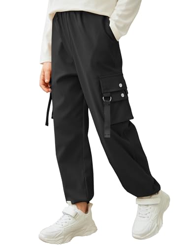 Arshiner Jungen Cargohose Baggy Freizeithosen Cargo Jogginghose mit Elastischem Bund Jogger Coole Hosen für Kinder Schwarz 5-6 Jahre Size 6 Arshiner Jungen Cargohose Baggy Freizeithosen Cargo Jogginghose mit Elastischem Bund Jogger Coole Hosen für Kinder Schwarz 5-6 Jahre Size 6 von Arshiner