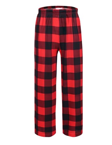 Arshiner Jungen Schlafanzughose Lang Kariert Pyjamahose Kinder Elastische Taille Freizeithose mit 2 Taschen Schlafanzüghosen für Jungen & Mädchen 11-12 Jahre Arshiner Jungen Schlafanzughose Lang Kariert Pyjamahose Kinder Elastische Taille Freizeithose mit 2 Taschen Schlafanzüghosen für Jungen & Mädchen 11-12 Jahre von Arshiner
