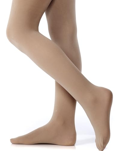 Arshiner Mädchen Ballett Strumpfhosen Footed Ultra Soft Pro Tanz Strumpfhosen Kinder Balletthosen Tight für Mädchen 4-10 Jahre von Arshiner