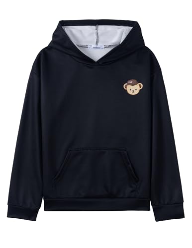Arshiner Mädchen Hoodie Kinder Pullover Freizeit Mode Sweatshirt mit Kapuze Herbst Winter Langarm Kapuzenpullover für Mädchen 7-8 Jahre 130 von Arshiner