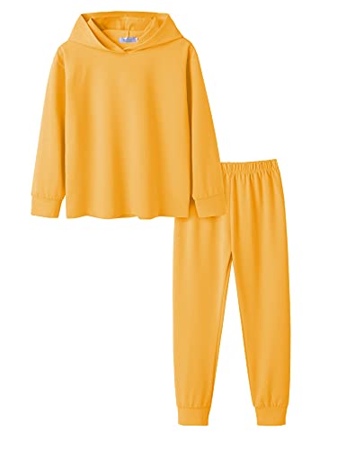 Arshiner Mädchen Pyjama-Set Batik Kinder Kapuzenpullover mit Hose Set Leicht Freizeit Langarm Schlafanzug für Mädchen 13-14 Jahre von Arshiner