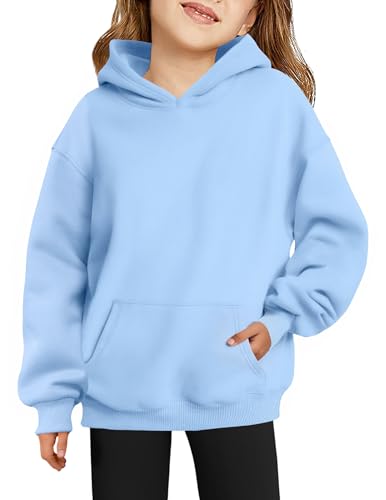 Arshiner Mädchen Kapuzenpullover Warm Fleece Kinder Hoodie Winter Pullover mit Tasche Sweatshirt für Mädchen 6-7 Jahre von Arshiner