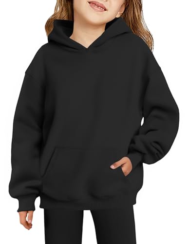 Arshiner Mädchen Kapuzenpullover Warm Fleece Kinder Hoodie Winter Pullover mit Tasche Sweatshirt für Mädchen 8-9 Jahre von Arshiner