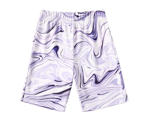 Arshiner Mädchen Shorts Batik Sommer Kurz Leggings Sport Freizeit Radlerhose für Kinder 6-7 Jahre von Arshiner