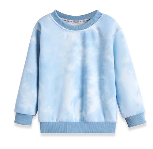 Arshiner Mädchen Sweatshirt Baumwolle Batik Langarm Pullover Freizeit Kleidung Kinder Frühling Sweatshirt für Mädchen 4-12 Jahre von Arshiner