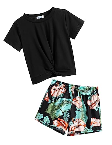 Arshiner Mädchen T-shirts mit Shorts Sets Sommer Kinder Kleidung Set Freizeit Mode Sport Bekleidungssets für Mädchen 3-4 Jahre von Arshiner