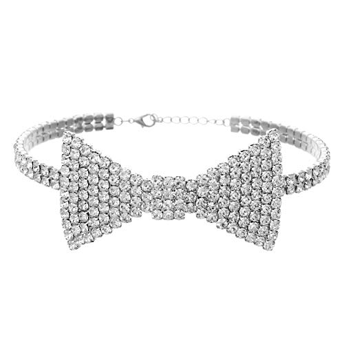 Arsimus Halsband mit Fliege - Silber - Einheitsgröße Arsimus Halsband mit Fliege - Silber - Einheitsgröße von Arsimus