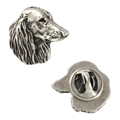 Art-Dog Unique Edition Silber Hund Anstecknadel mit Eleganten Schatulle - Versilbert Handmade - Broschen Frauen - Silber Brosche Schmuck - Teckel III – 1,9x2x3cm von Art-Dog