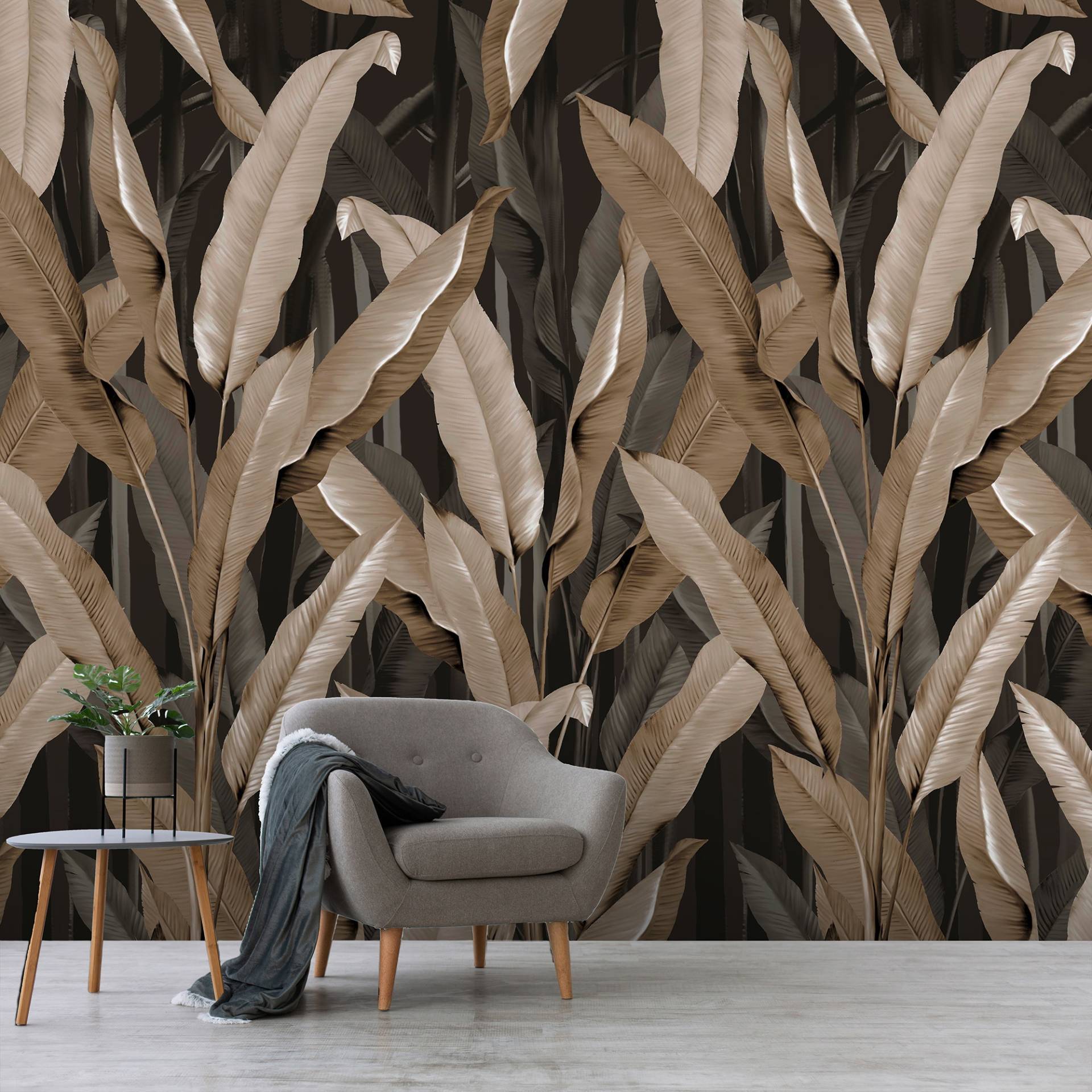 Art for the home Fototapete "Bananenblatt" Motiv glatt Design Tapeten von Art For The Home