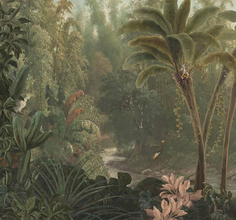 Art for the home Fototapete "Dschungel" animal print glatt Dschungel Vintage 280x300 cm von Art For The Home