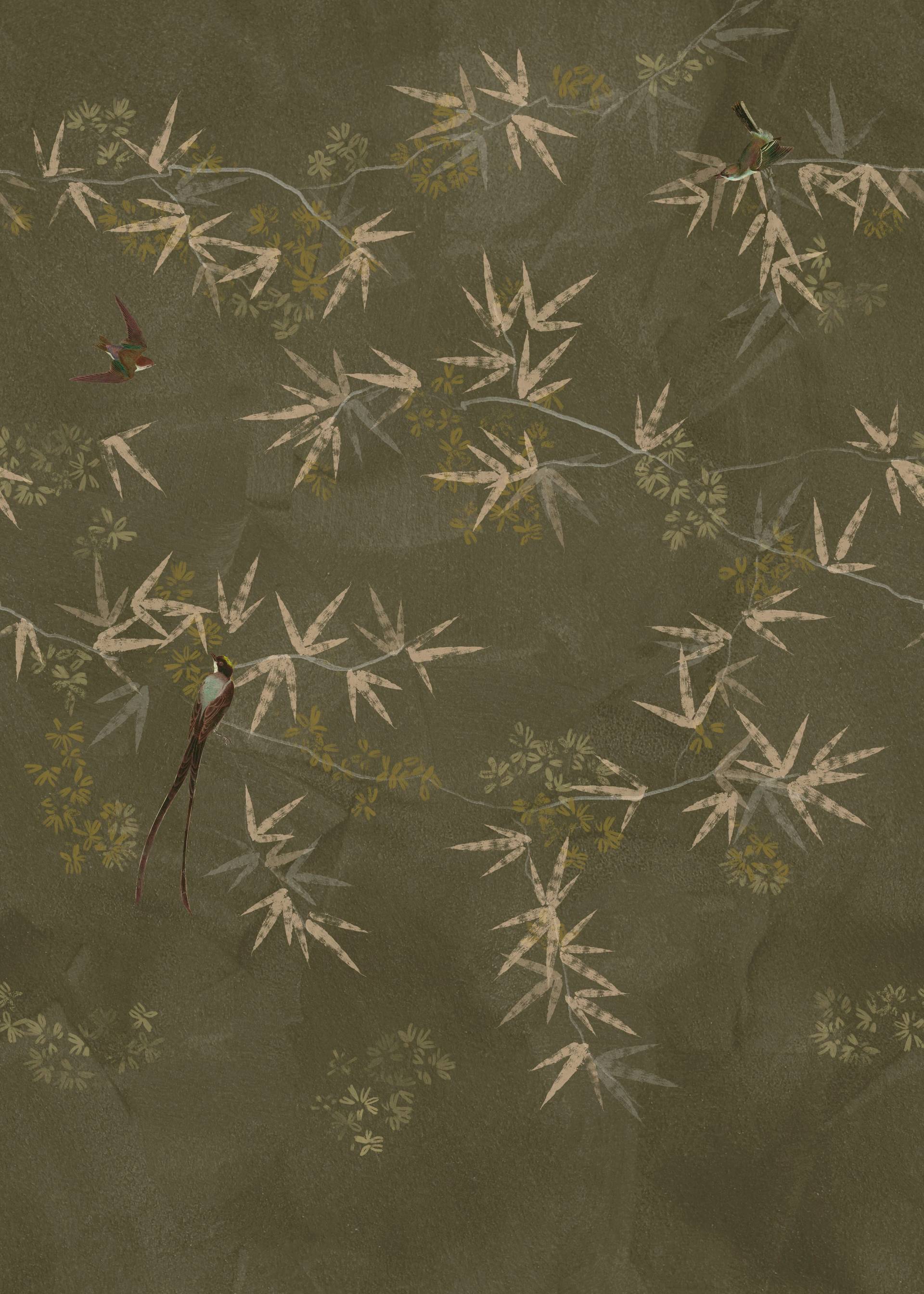 Art for the home Fototapete "Paradiesvogel" animal print glatt Die Paradiesvögel 280x200 cm von Art For The Home