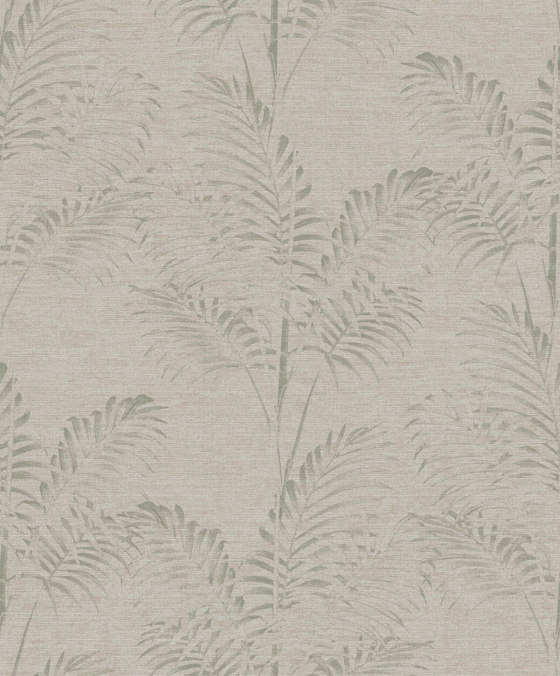 Art for the home Vliestapete "Pure Nature Palme" botanisch glatt Grün - 53x10m von Art For The Home